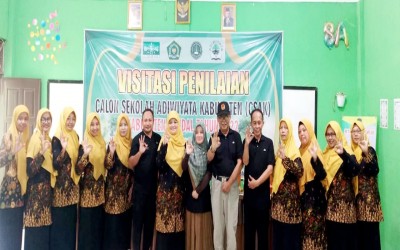 Visitasi Penilaian Calon Sekolah Adiwiyata Kabupaten (CSAK) Tahun 2022  MTs NU 08 Gemuh