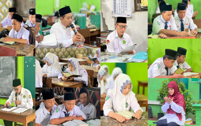 Keluarga Besar MTs NU 08 Gemuh Gelar Kegiatan Nderes dan Khotaman Al Qur’an Memperingati Hari Santri Nasional